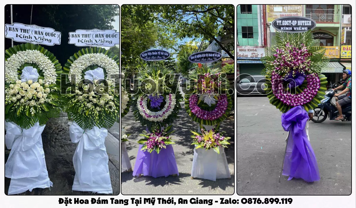 Đặt Vòng Hoa Đám Tang Tại Phường Mỹ Thới, Tỉnh An Giang
