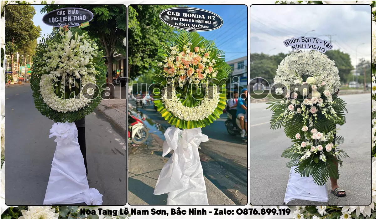 Đặt Vòng Hoa Đám Tang Tại Phường Nam Sơn, Tỉnh Bắc Ninh