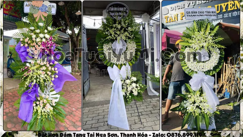 Đặt Vòng Hoa Đám Tang Tại Xã Nga Sơn, Tỉnh Thanh Hóa