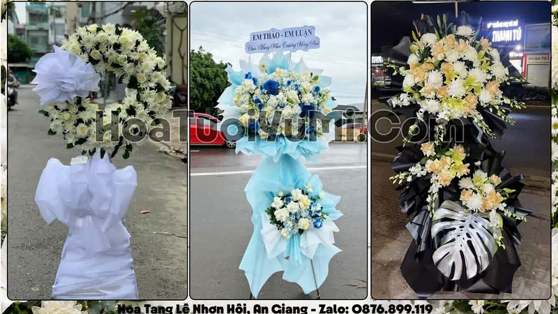 Đặt Vòng Hoa Đám Tang Tại Xã Nhơn Hội, Tỉnh An Giang