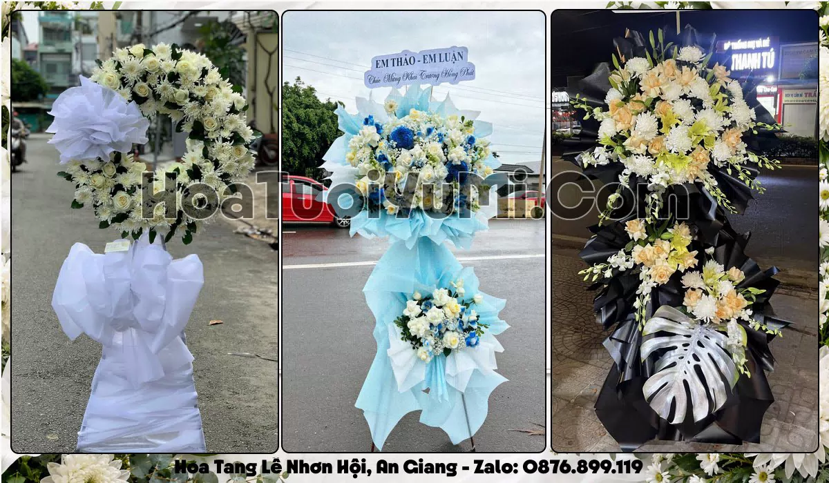Đặt Vòng Hoa Đám Tang Tại Xã Nhơn Hội, Tỉnh An Giang