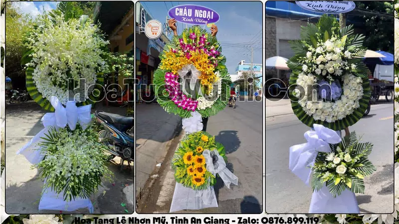 Đặt Vòng Hoa Đám Tang Tại Xã Nhơn Mỹ, Tỉnh An Giang