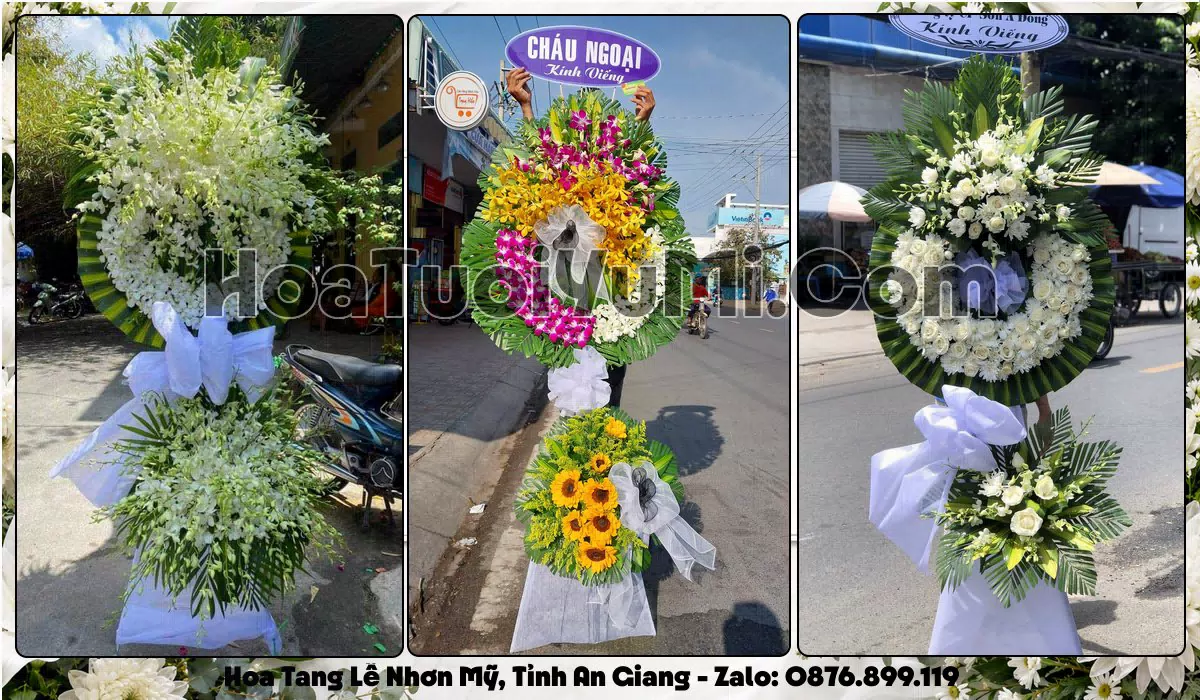 Đặt Vòng Hoa Đám Tang Tại Xã Nhơn Mỹ, Tỉnh An Giang