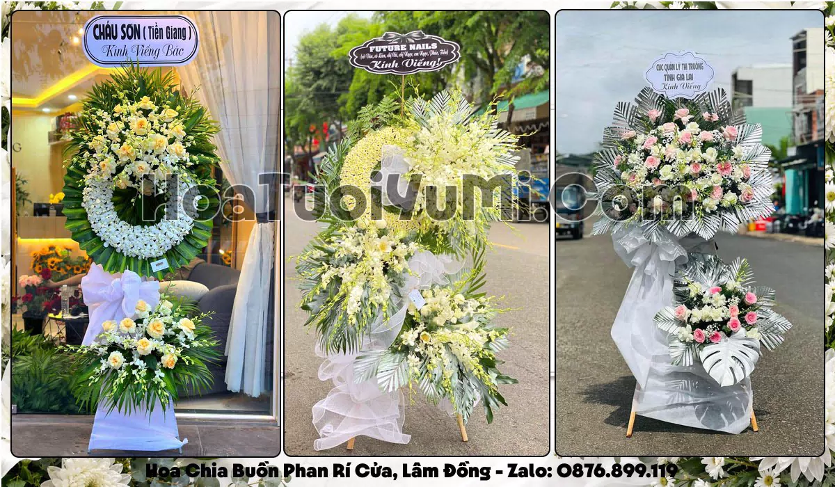 kệ hoa tang lễ tại Phan Rí Cửa Lâm Đồng