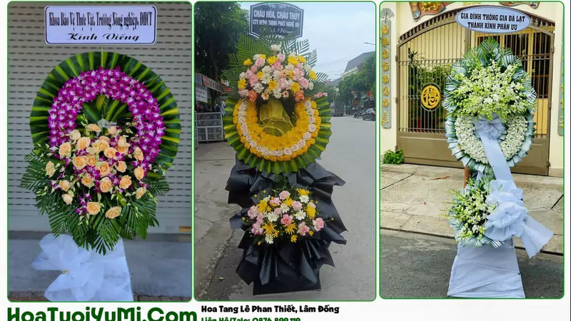Đặt Vòng Hoa Đám Tang Tại Phường Phan Thiết, Lâm Đồng