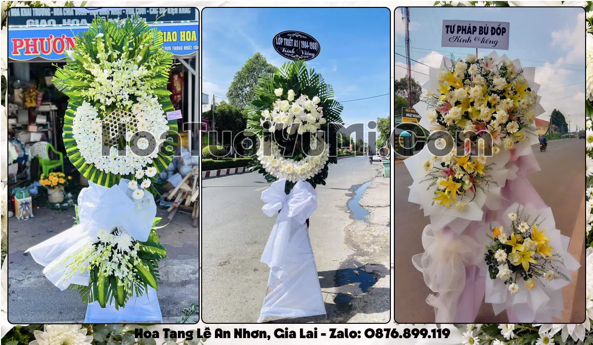 Đặt Vòng Hoa Đám Tang Tại Phường An Nhơn, Tỉnh Gia Lai