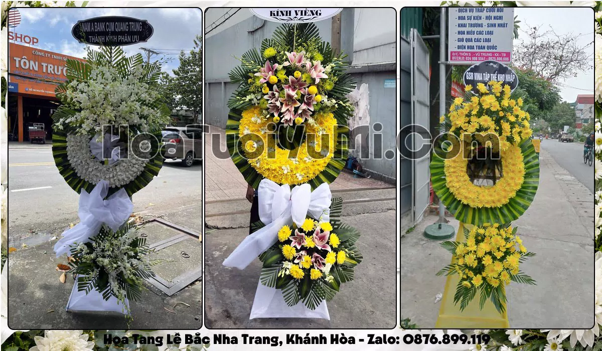 Đặt Vòng Hoa Đám Tang Tại Phường Bắc Nha Trang, Tỉnh Khánh Hòa