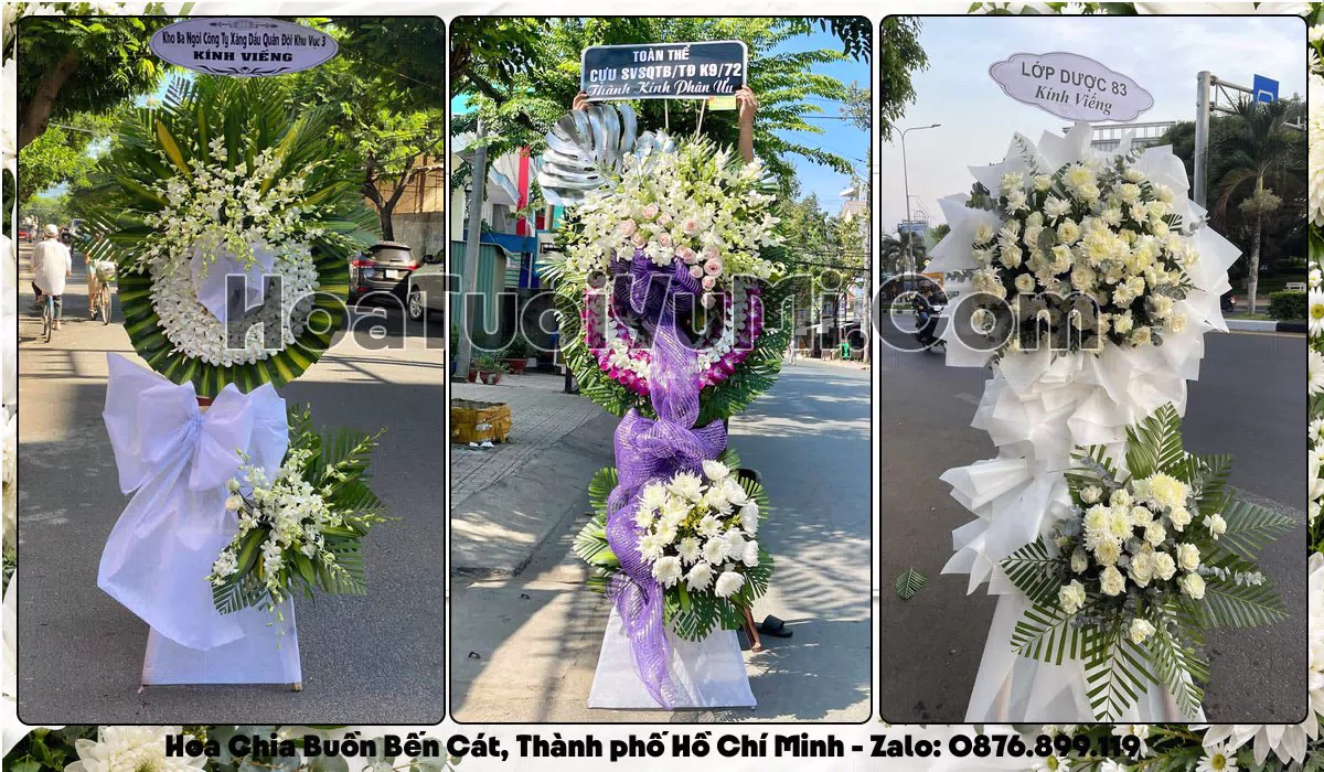 Đặt Vòng Hoa Đám Tang Tại Phường Bến Cát, Thành phố Hồ Chí Minh