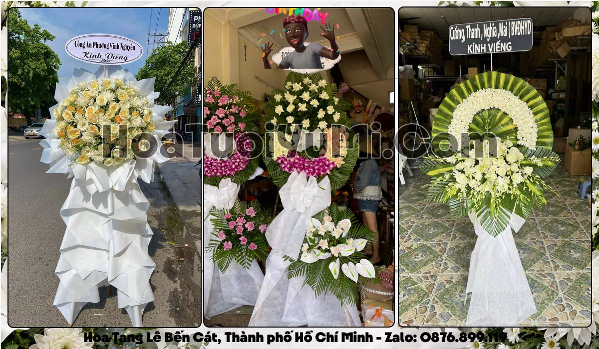 kệ hoa tang lễ giao tại Phường Bến Cát