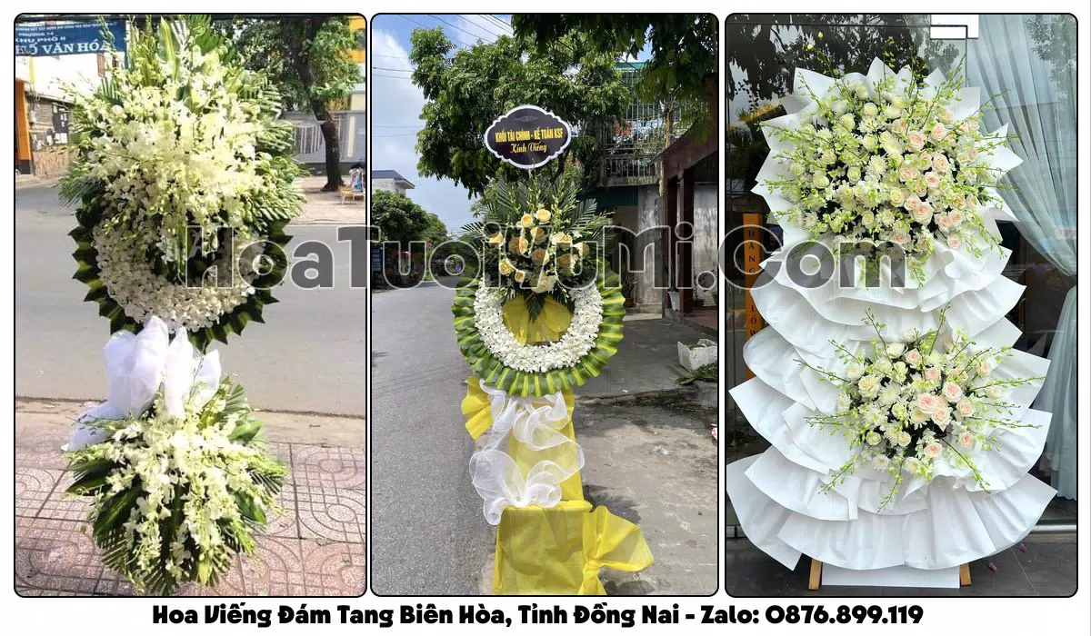 vòng hoa viếng đám tang tại Phường Biên Hòa Tỉnh Đồng Nai