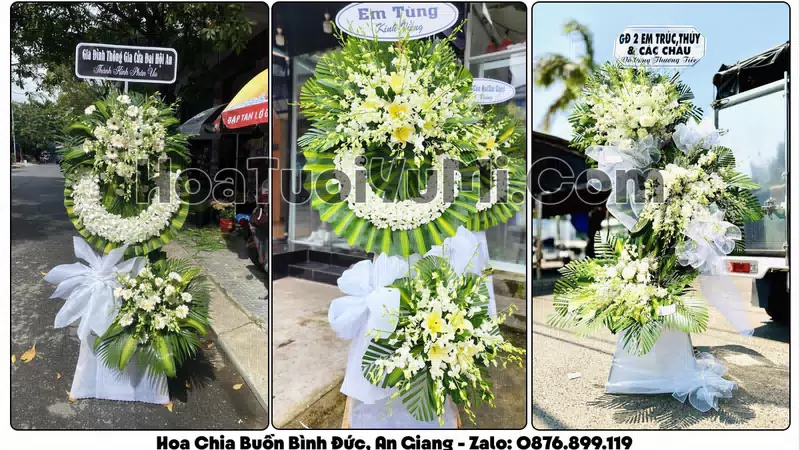 Đặt Vòng Hoa Đám Tang Tại Phường Bình Đức, Tỉnh An Giang