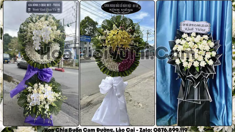 Đặt Vòng Hoa Đám Tang Tại Phường Cam Đường, Lào Cai