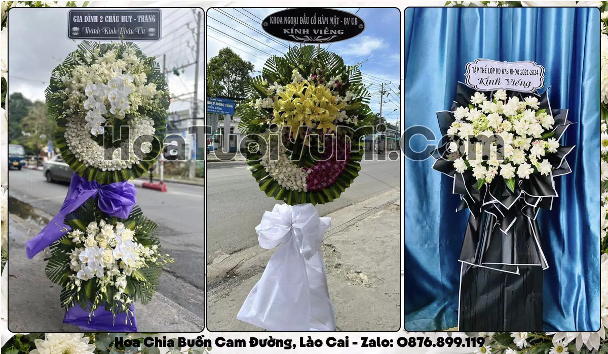 Đặt Vòng Hoa Đám Tang Tại Phường Cam Đường, Lào Cai