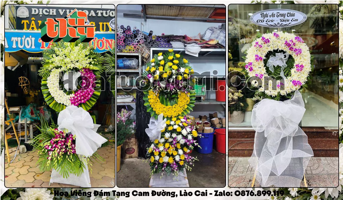Kệ hoa tang lễ giao tận nơi tại Phường Cam Đường, Lào Cai