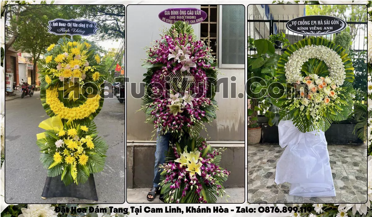 kệ hoa tang lễ giao tại Phường Cam Linh Khánh Hòa