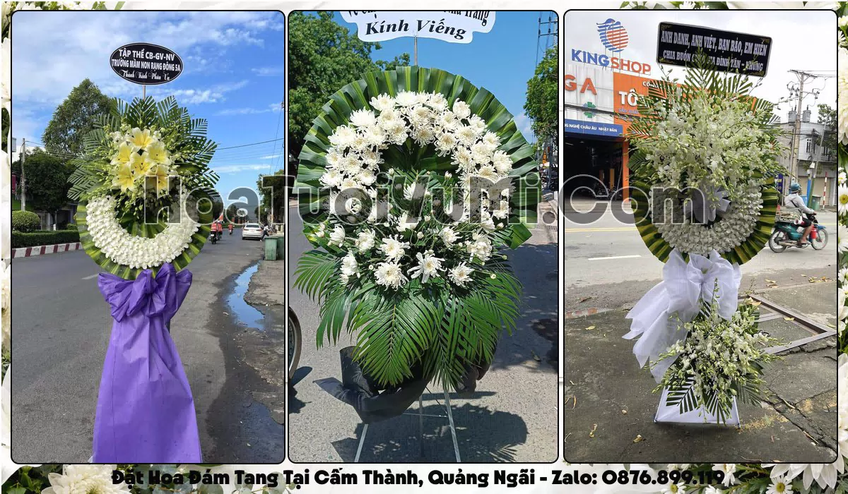 Đặt Vòng Hoa Đám Tang Tại Phường Cẩm Thành, Tỉnh Quảng Ngãi