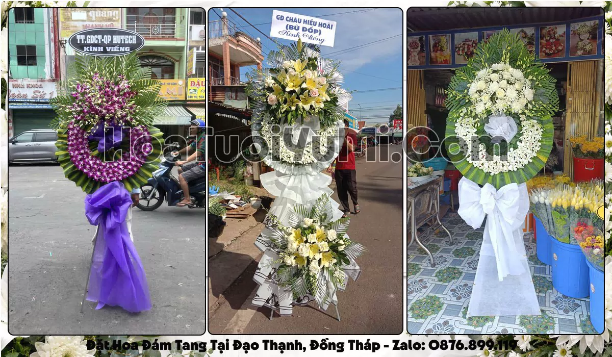 Đặt Vòng Hoa Đám Tang Tại Phường Đạo Thạnh, Tỉnh Đồng Tháp