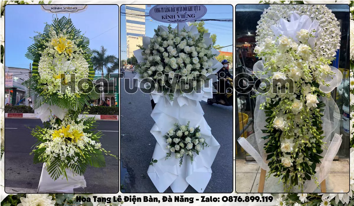 Đặt Vòng Hoa Đám Tang Tại Phường Điện Bàn, Đà Nẵng