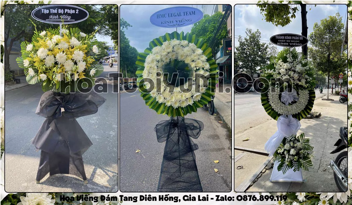 Đặt Vòng Hoa Đám Tang Tại Phường Diên Hồng, Tỉnh Gia Lai