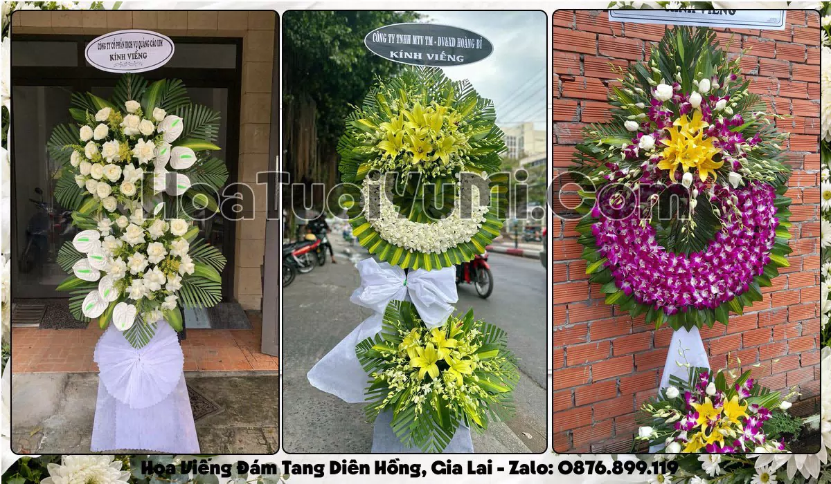 Kệ hoa tang lễ giao tại Phường Diên Hồng, Gia Lai