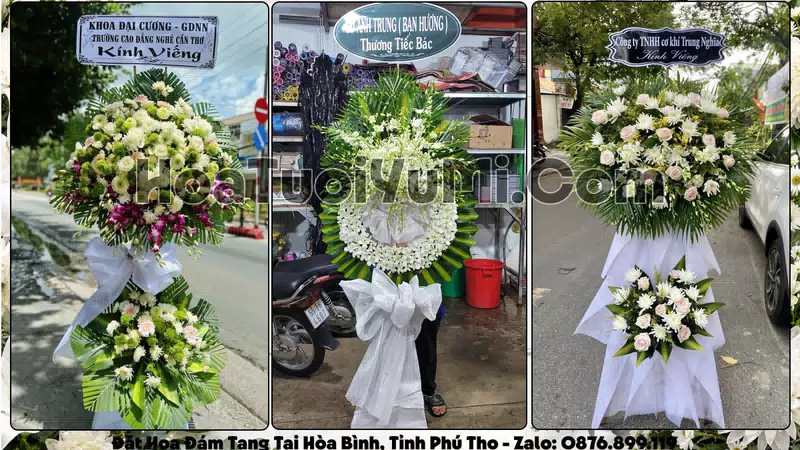 Đặt Vòng Hoa Đám Tang Tại Phường Hòa Bình, Tỉnh Phú Thọ