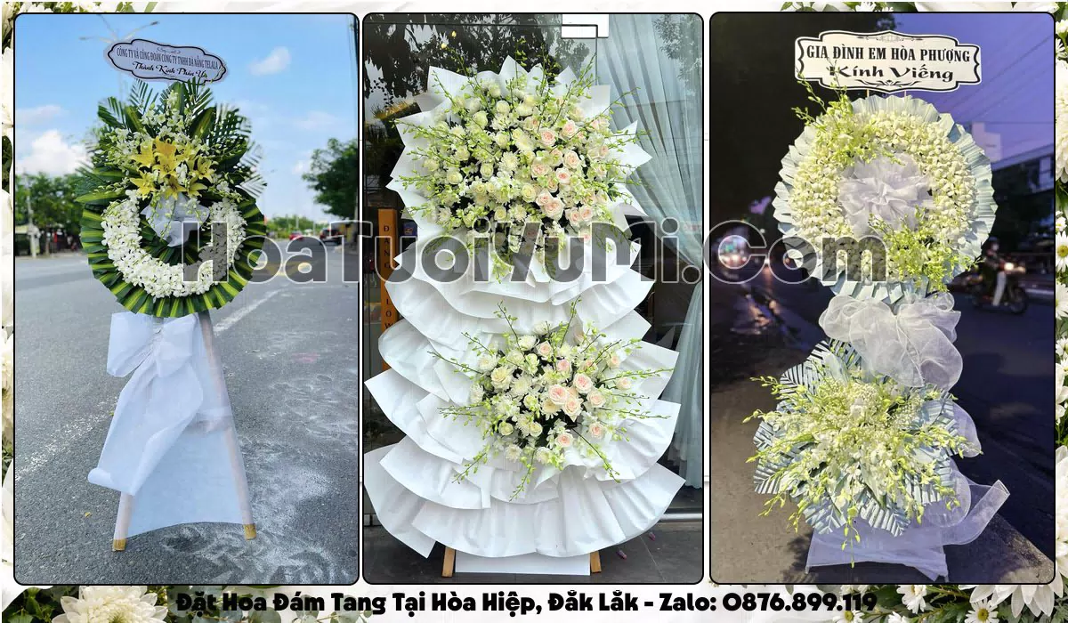 Đặt Vòng Hoa Đám Tang Tại Phường Hòa Hiệp, Tỉnh Đắk Lắk