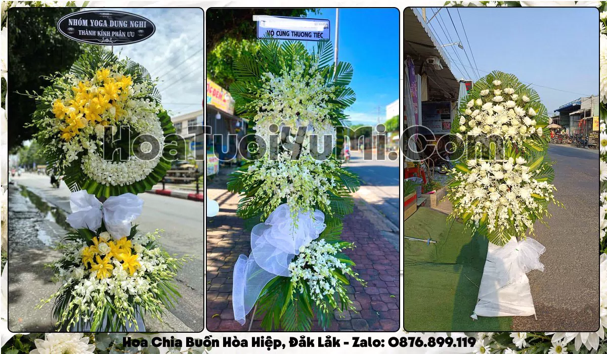 vòng hoa viếng đám tang tại Phường Hòa Hiệp, Đắk Lắk