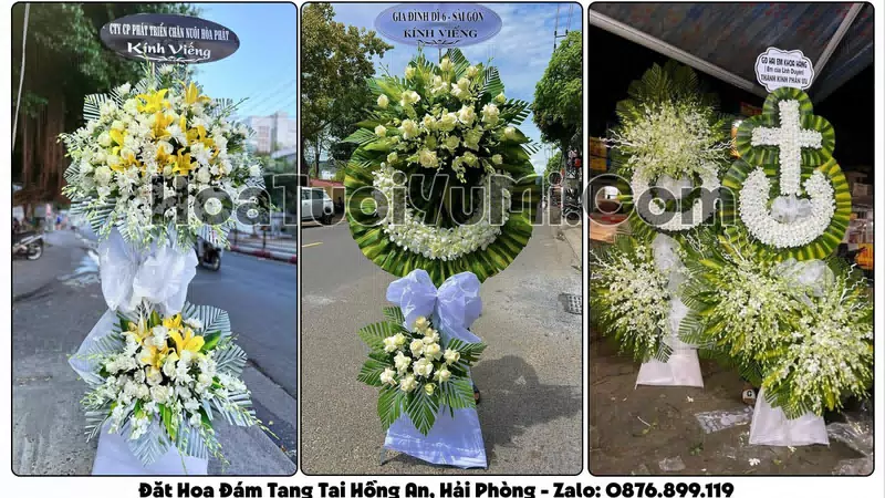 Đặt Vòng Hoa Đám Tang Tại Phường Hồng An, Hải Phòng
