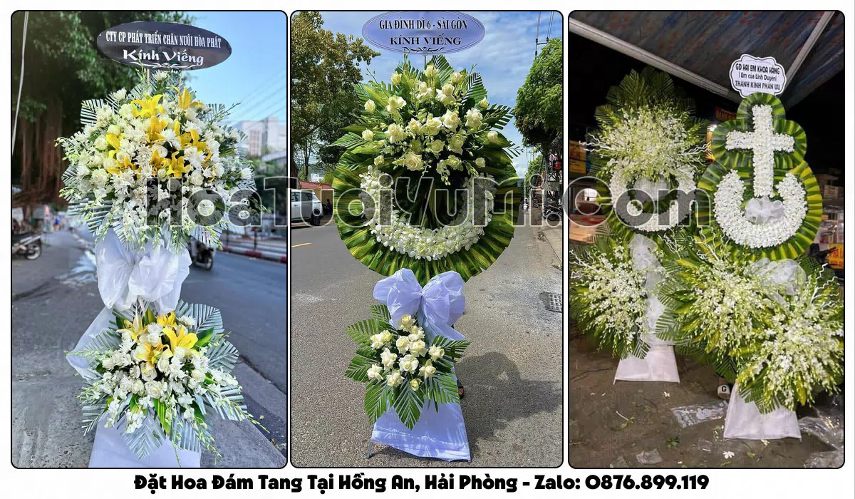 Đặt Vòng Hoa Đám Tang Tại Phường Hồng An, Hải Phòng