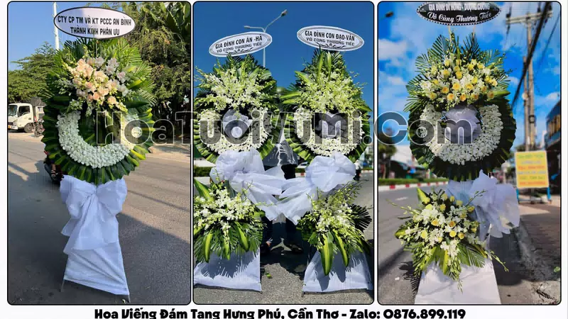 Đặt Vòng Hoa Đám Tang Tại Phường Hưng Phú, Cần Thơ