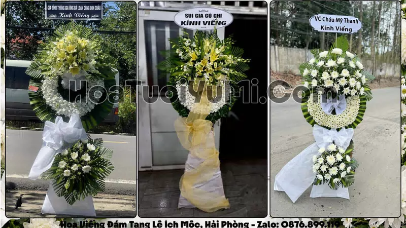 Đặt Vòng Hoa Đám Tang Tại Phường Lê Ích Mộc, Hải Phòng
