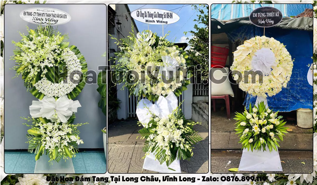 hoa tang lễ Phường Long Châu, Vĩnh Long