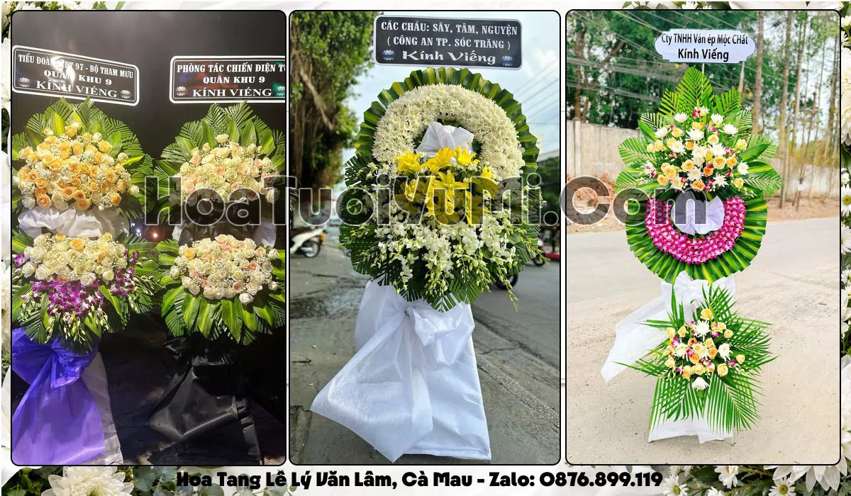 kệ hoa tang lễ giao tận nơi tại Phường Lý Văn Lâm, Cà Mau