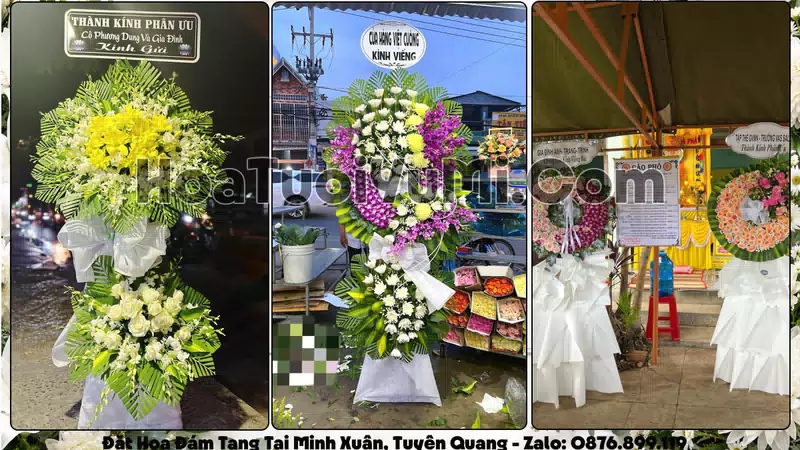 Đặt Vòng Hoa Đám Tang Tại Phường Minh Xuân, Tỉnh Tuyên Quang