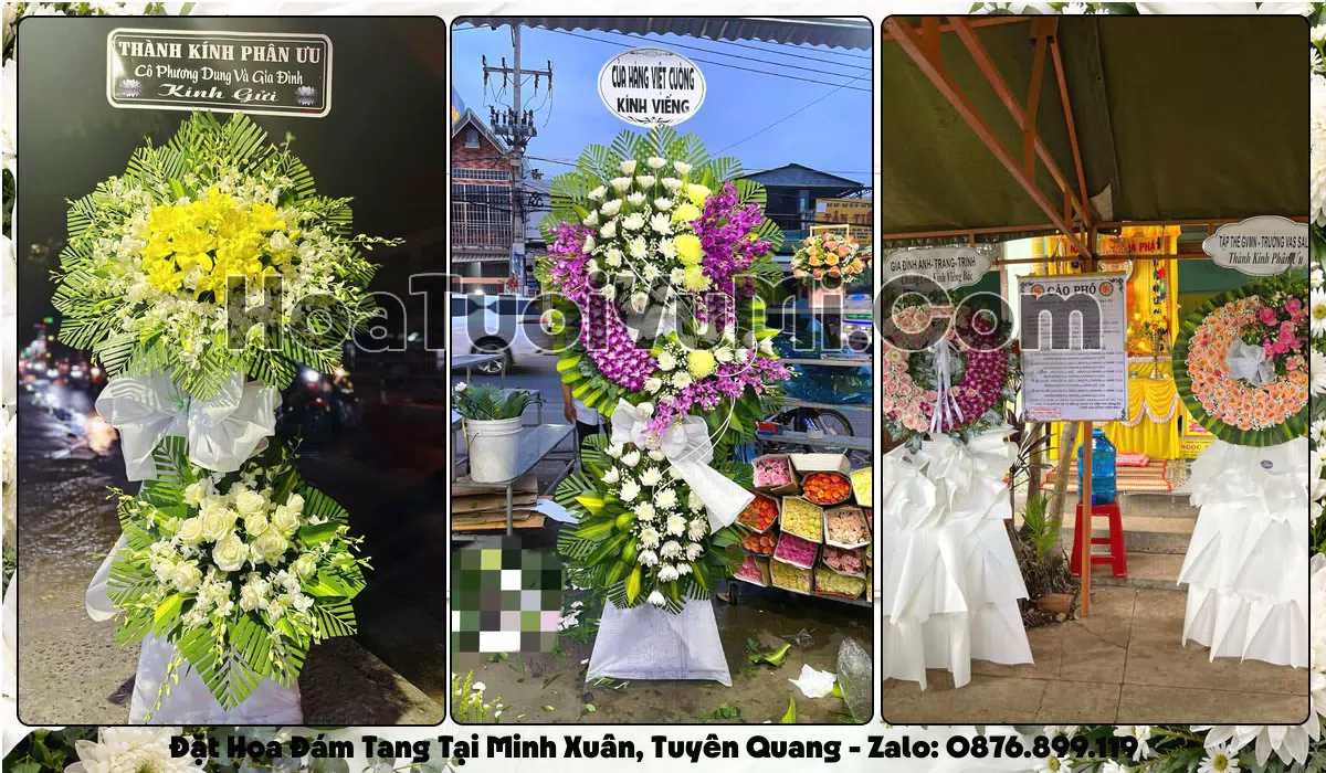 Đặt Vòng Hoa Đám Tang Tại Phường Minh Xuân, Tỉnh Tuyên Quang