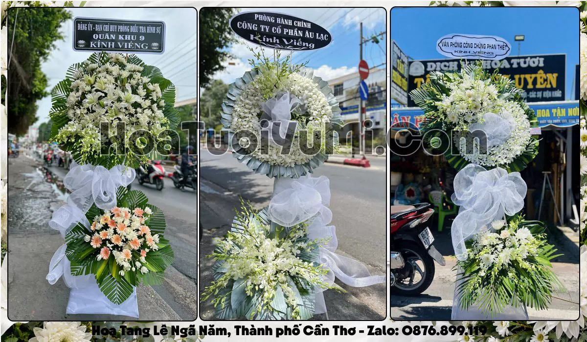Kệ hoa tang lễ giao tận nơi tại Phường Ngã Năm, Thành phố Cần Thơ