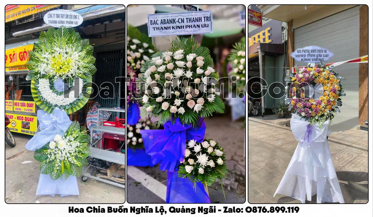 Đặt Vòng Hoa Đám Tang Tại Phường Nghĩa Lộ, Tỉnh Quảng Ngãi