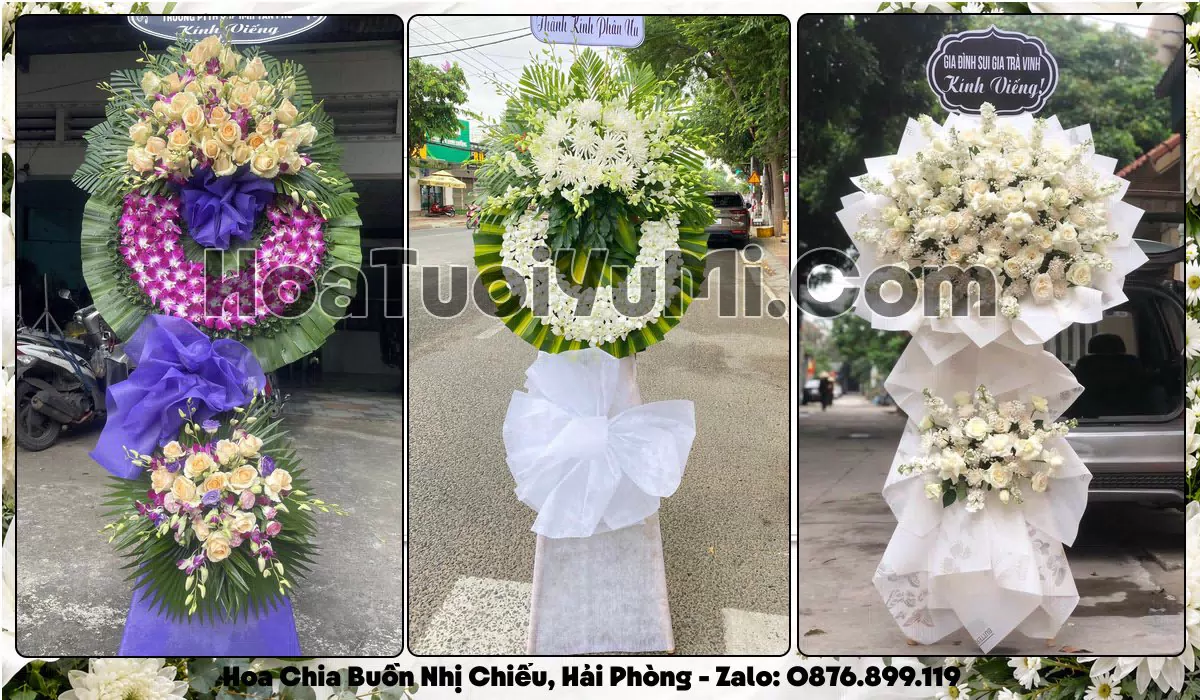 Đặt Vòng Hoa Đám Tang Tại Phường Nhị Chiểu, Hải Phòng