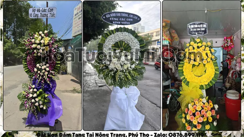 Đặt Vòng Hoa Đám Tang Tại Phường Nông Trang, Phú Thọ