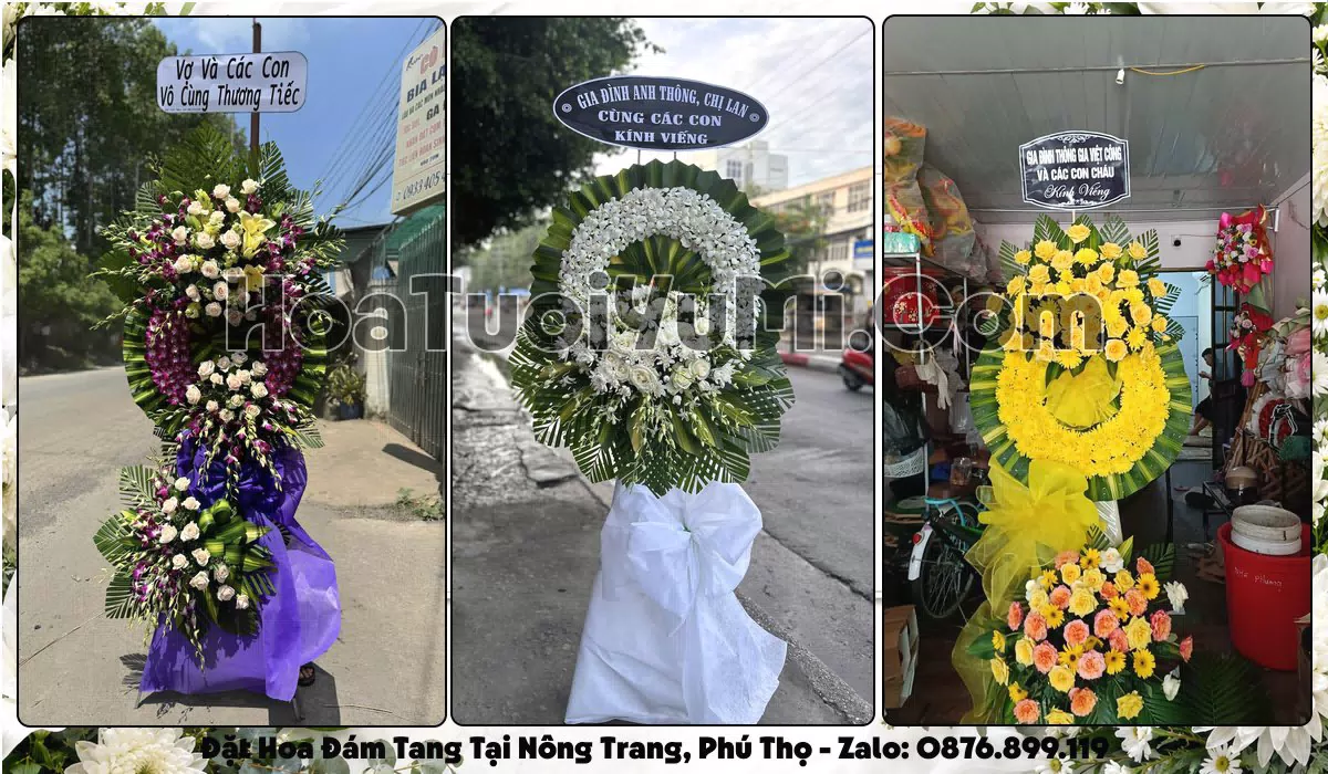 Đặt Vòng Hoa Đám Tang Tại Phường Nông Trang, Phú Thọ