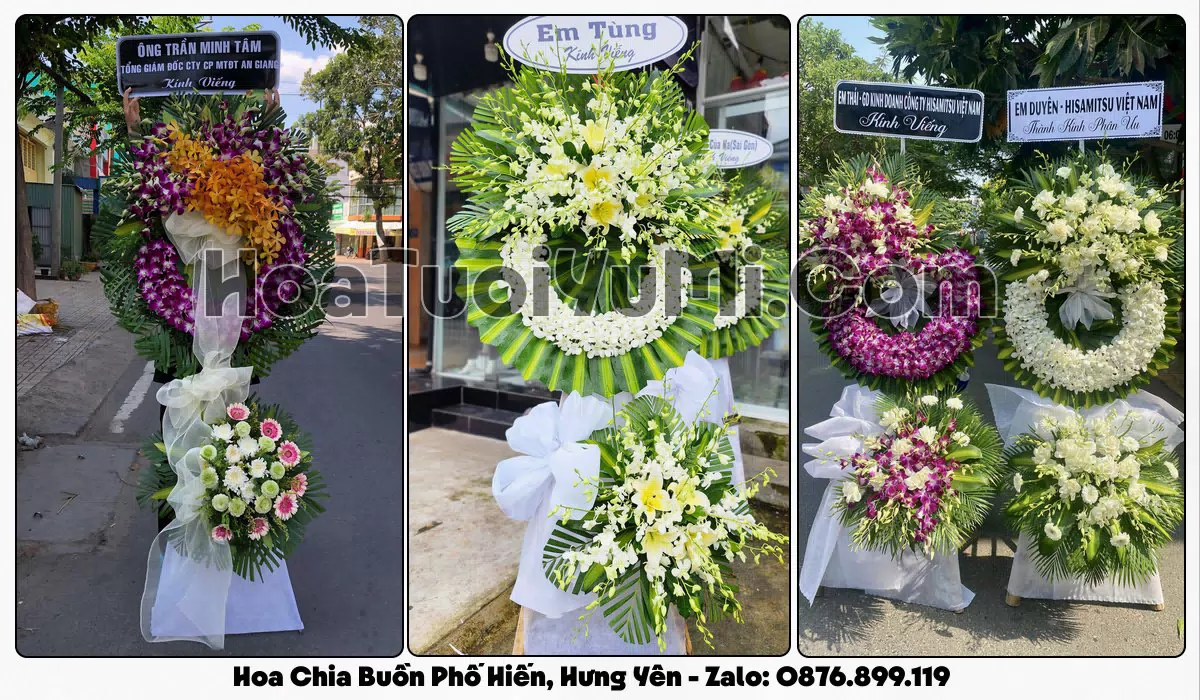 Đặt Vòng Hoa Đám Tang Tại Phường Phố Hiến, Tỉnh Hưng Yên