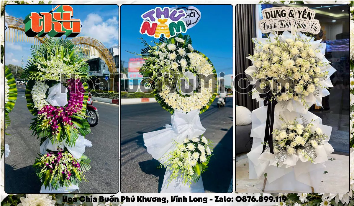Đặt Vòng Hoa Đám Tang Tại Phường Phú Khương, Tỉnh Vĩnh Long