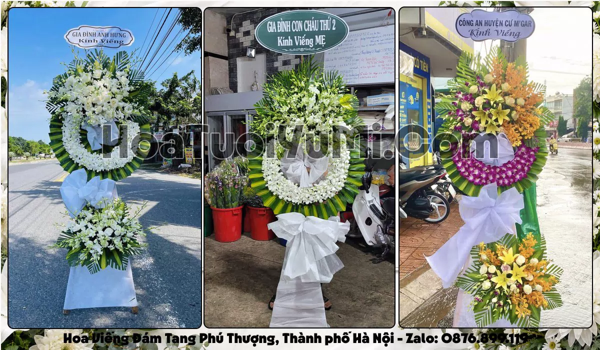Đặt Vòng Hoa Đám Tang Tại Phường Phú Thượng, Thành phố Hà Nội