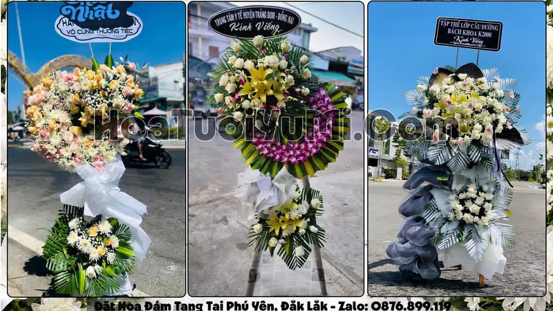Đặt Vòng Hoa Đám Tang Tại Phường Phú Yên, Tỉnh Đắk Lắk