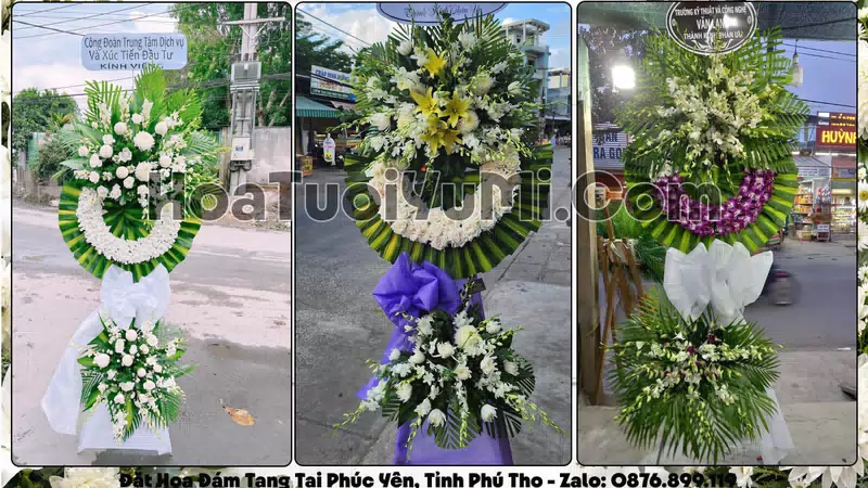 Đặt Vòng Hoa Đám Tang Tại Phường Phúc Yên, Tỉnh Phú Thọ
