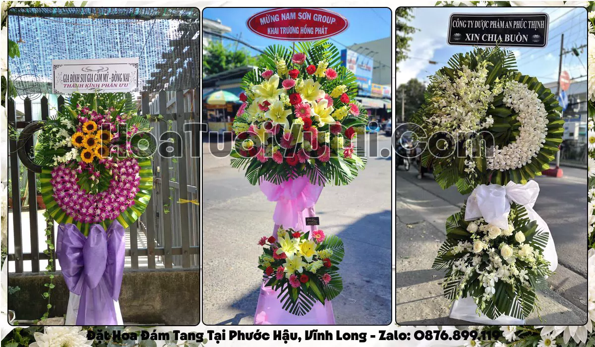 hoa tang lễ Phường Phước Hậu, Vĩnh Long