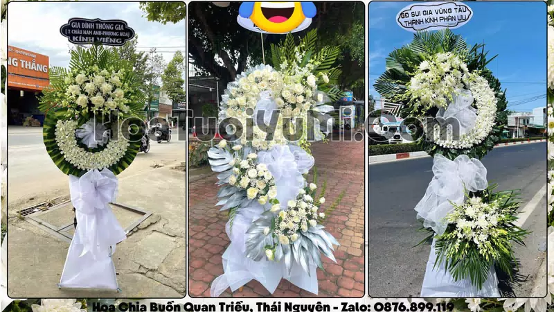Đặt Vòng Hoa Đám Tang Tại Phường Quan Triều, Tỉnh Thái Nguyên