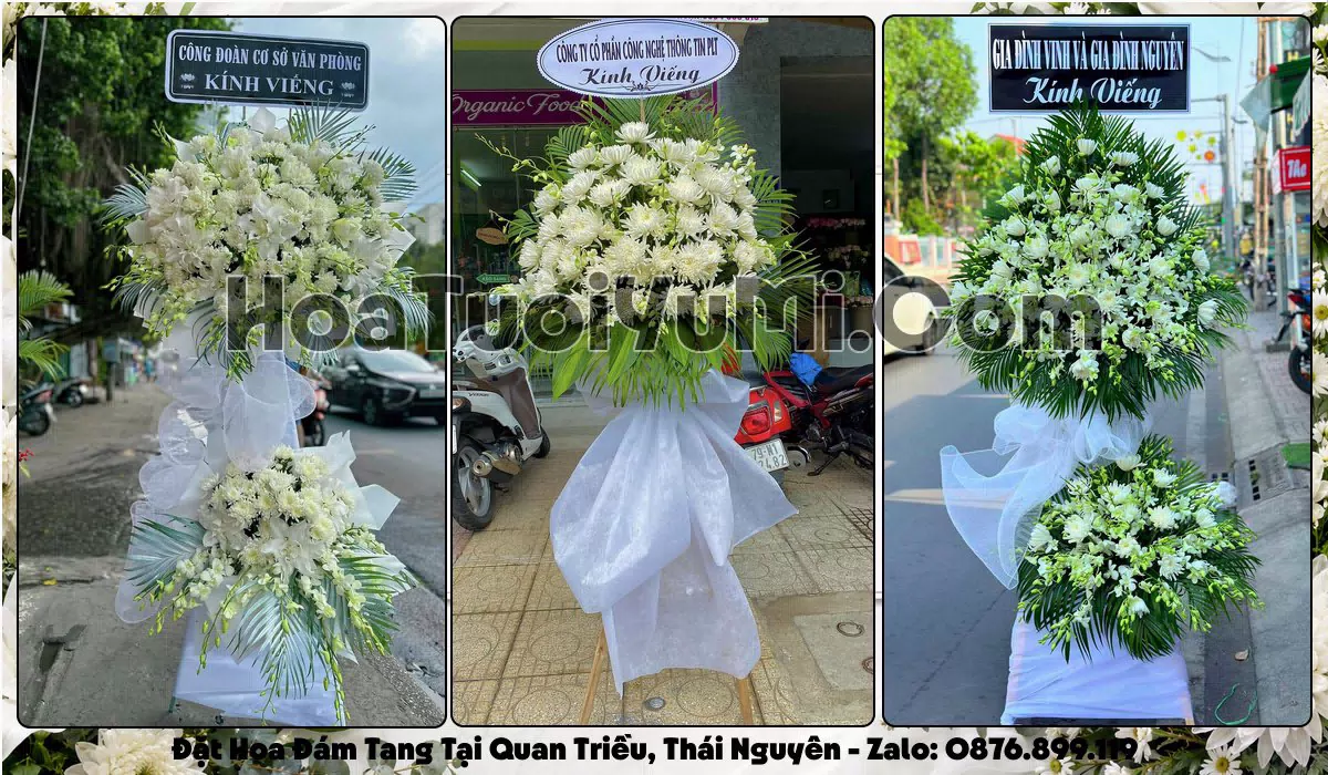 Kệ hoa tang lễ tại Phường Quan Triều, Thái Nguyên