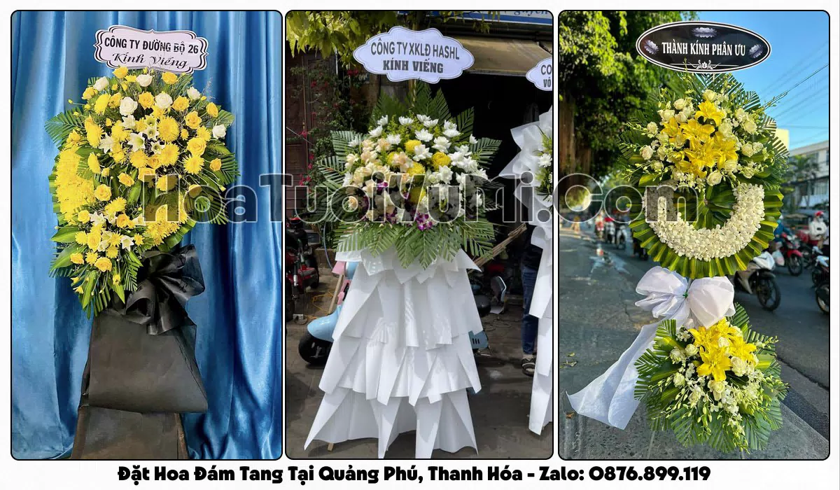 Đặt Vòng Hoa Đám Tang Tại Phường Quảng Phú, Tỉnh Thanh Hóa