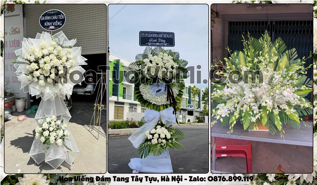 Kệ hoa tang lễ giao tận nơi tại Phường Tây Tựu, Thành phố Hà Nội